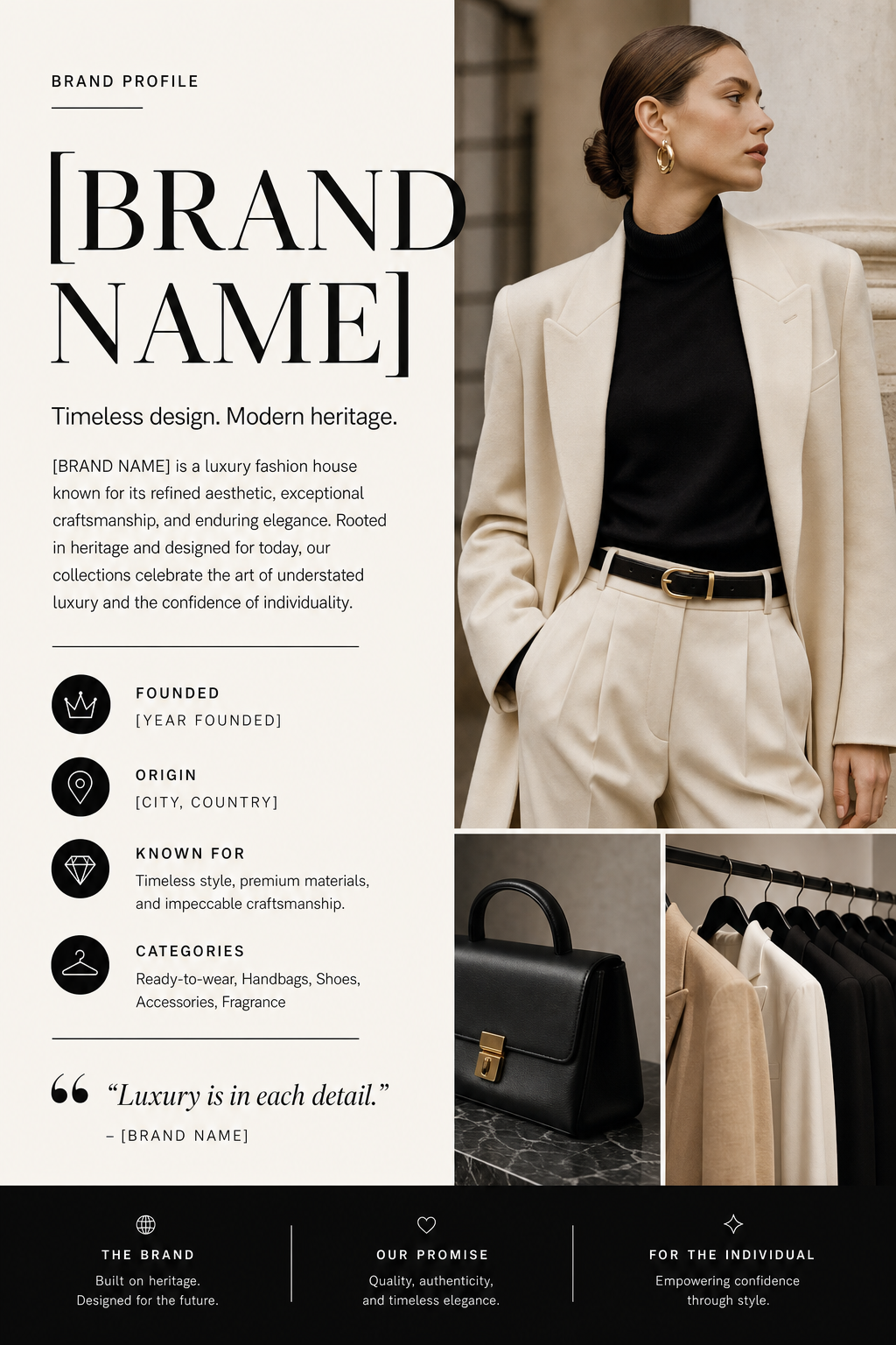 brand name world-class editorial designer dynamic AI image prompt example