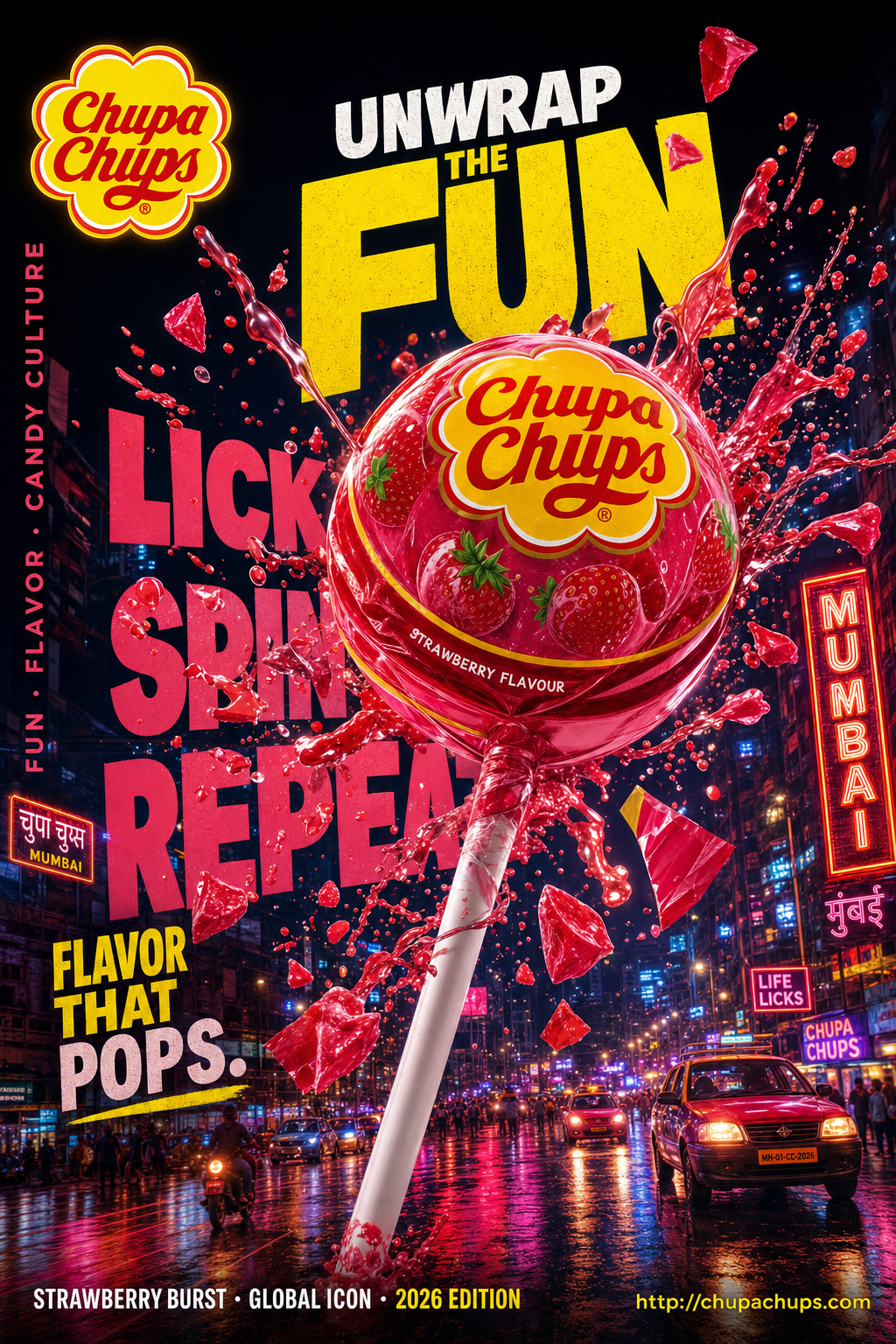 hyper-realistic cinematic fmcg billboard advertising poster AI image prompt example
