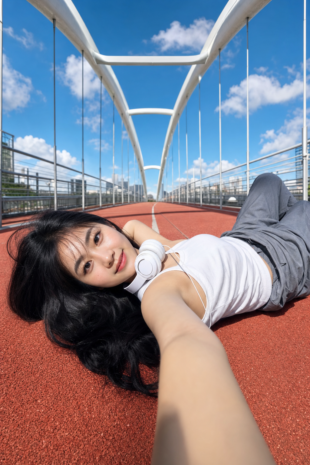 portrait photo appearance reference person bright AI image prompt example