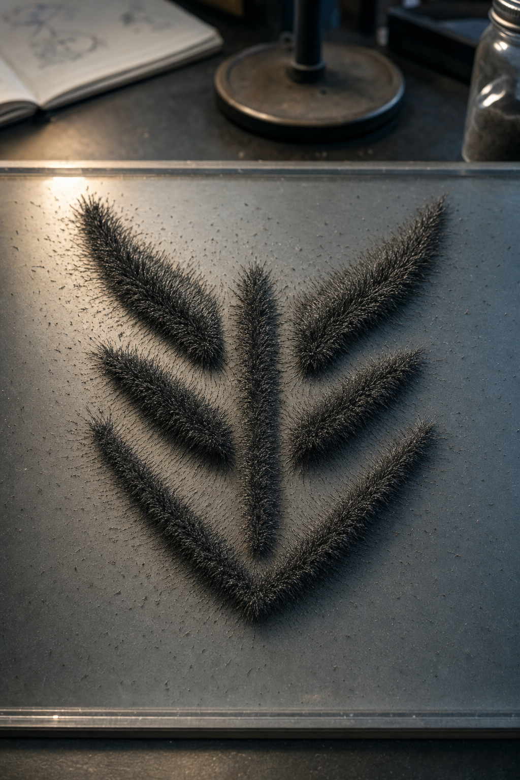 transform logo hyper-realistic scene where silhouette AI image prompt example
